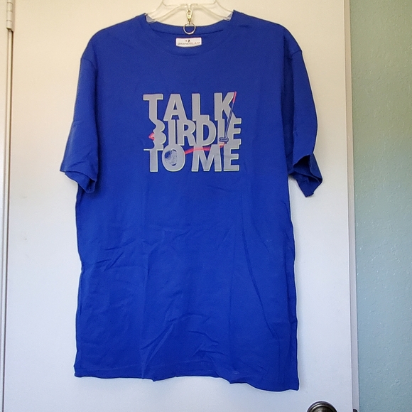 Other - GrandSlam Performance Talk Birdie To Me Men's Golf Shirt Size Large Blue
